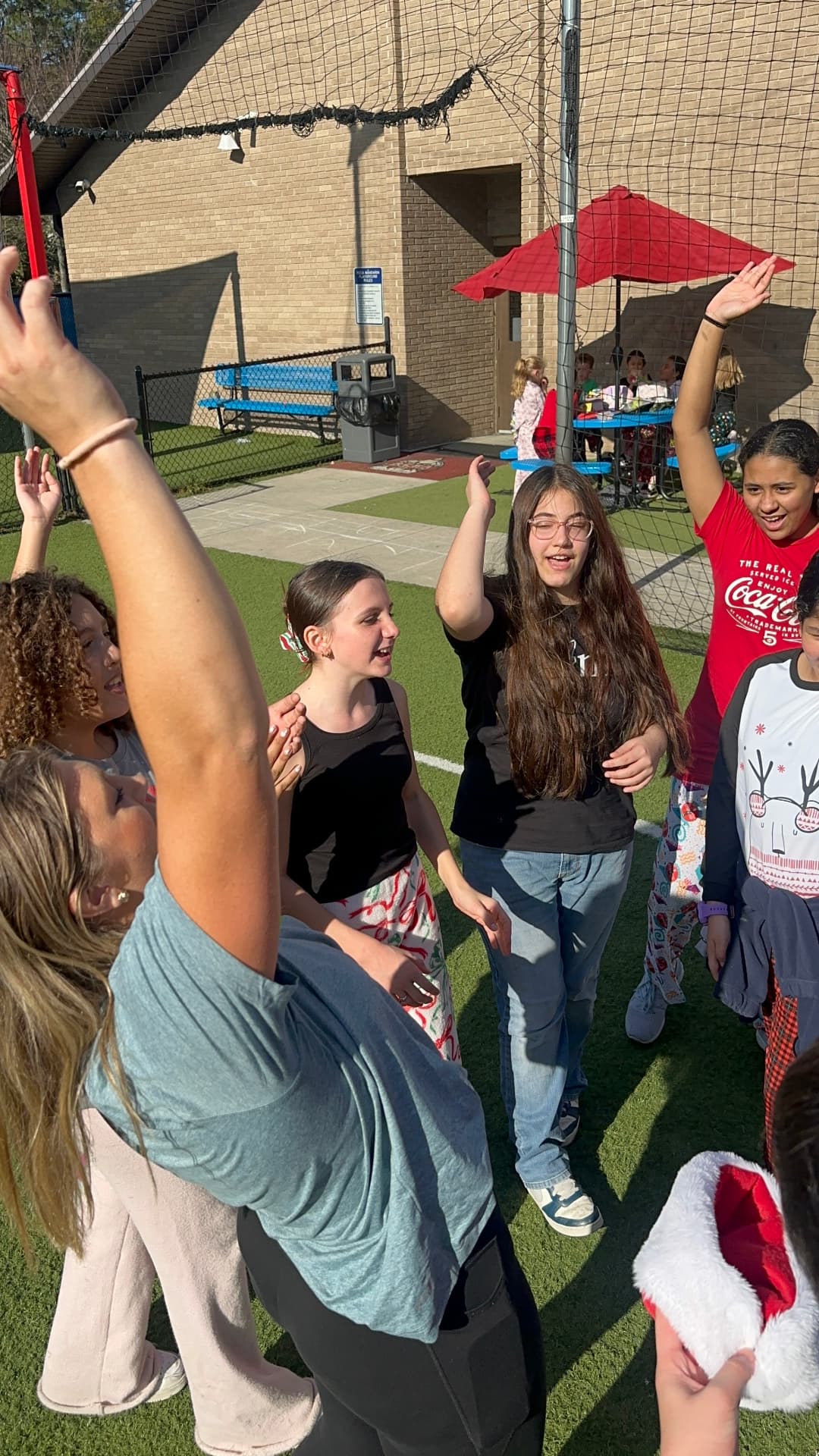 Sharks athletes and students during a FinsUp school visit, photo 7
